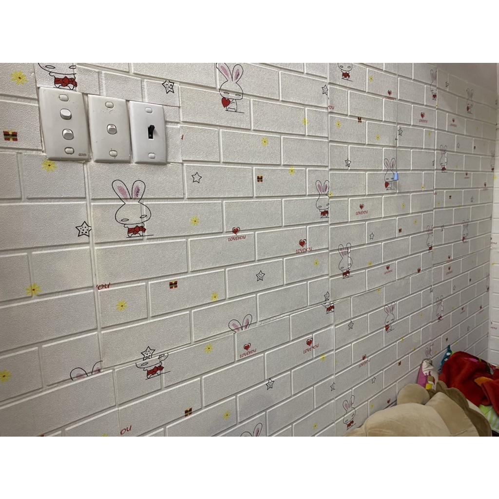 XỐP DÁN TƯỜNG 3D VÂN HOA HỒNG SANG TRỌNG - HÀNG LOẠI 1 KEO BÓC SẴN