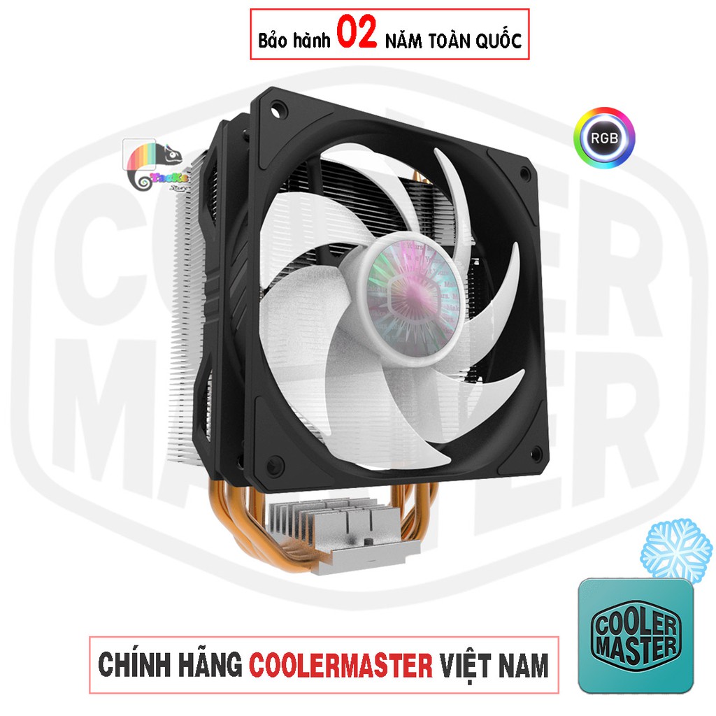 Tản nhiệt khí CPU Cooler Master 212 ARGB I Hàng Chính Hãng, BH 24 Tháng I Fan CPU CM 212 ARGB LED I RR-2V2L-18PA-R1