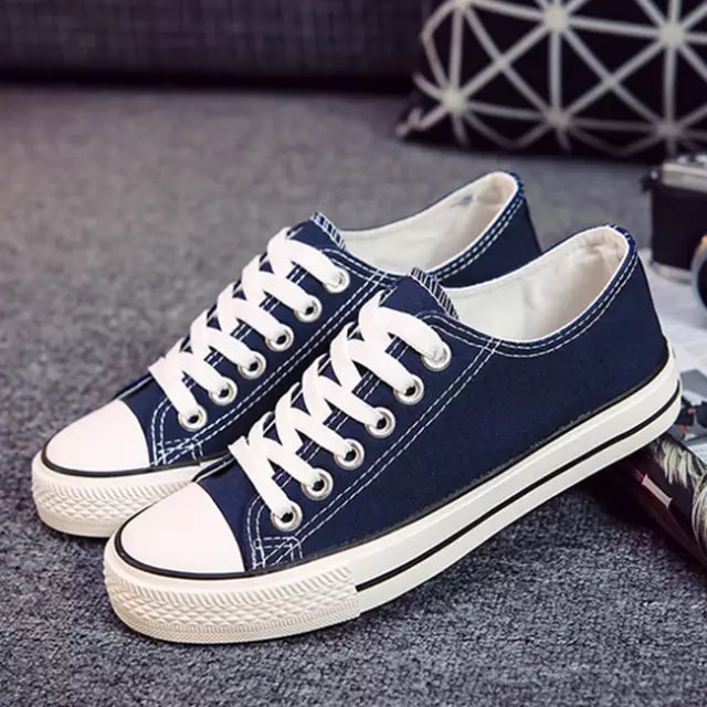 Giầy Thể Thao CONVERSE [ Full Box ] Xanh Nam Nữ [ Cổ Thấp - Cổ Cao ] . Sneaker CV Mới
