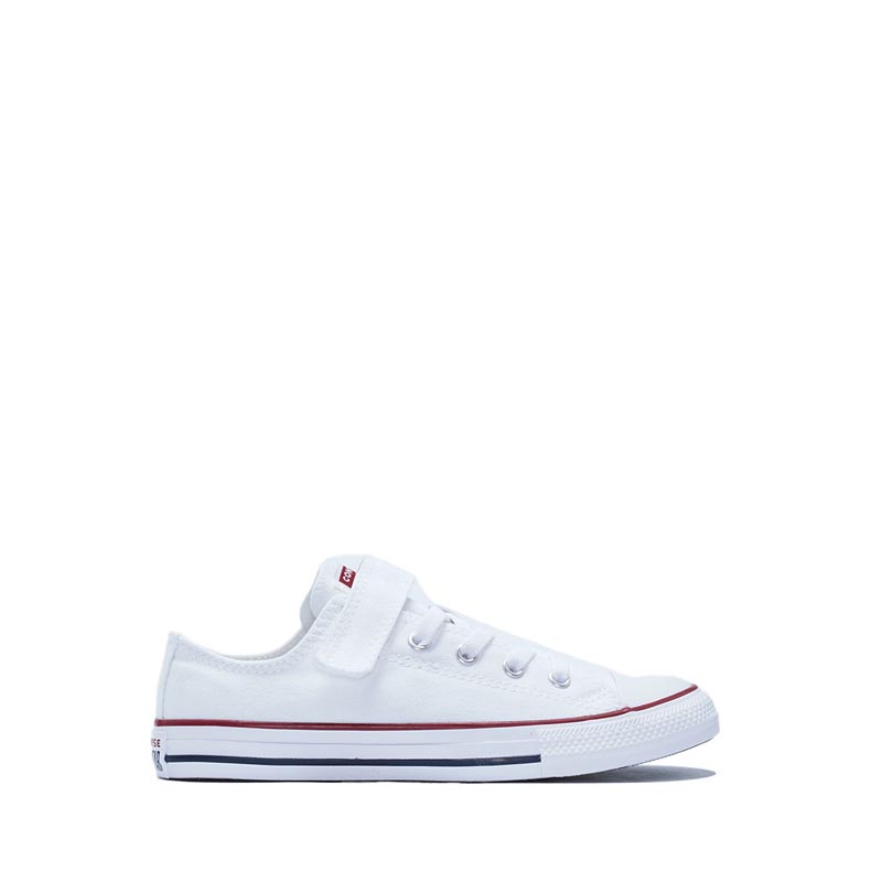 CONVERSE GIRLS CHUCK TAYLOR ALL STAR 1V EASY-ON SNEAKERS-WHITE/WHITE/NATURAL