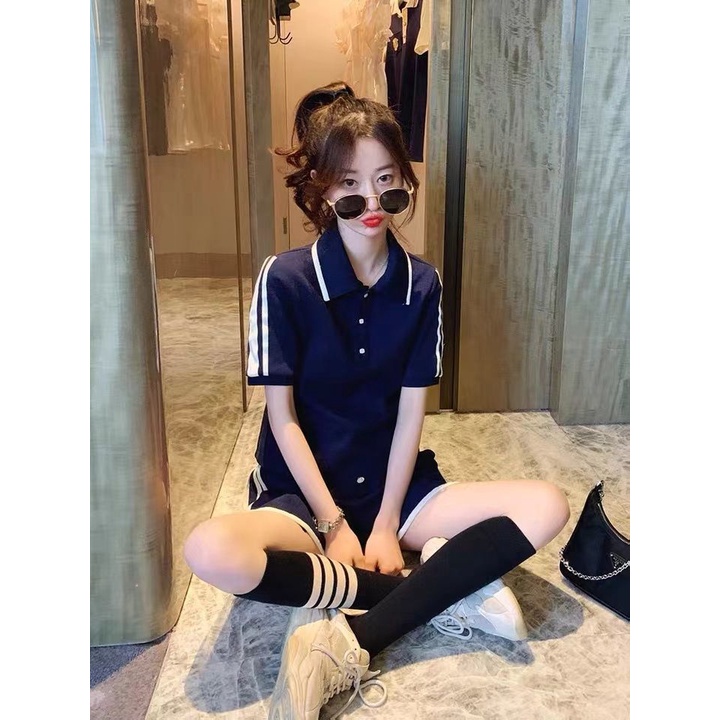 Bộ Đồ Thể Thao Ngắn Thời Trang Hàn Quốc Xinh Xắn