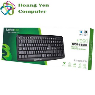 Bàn phím văn phòng bosston k830 siểu bền có dây giá rẻ - bh 1 năm - hoàng yến computer