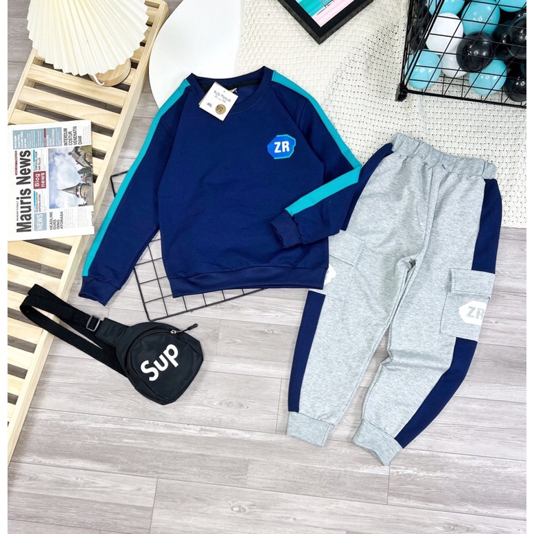 Bộ nỉ bé trai từ 20-29kg