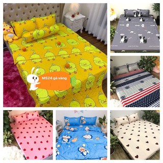 Ga bọc đệm bo chun coton poly 1m,1m2(mẫu GC hồng)