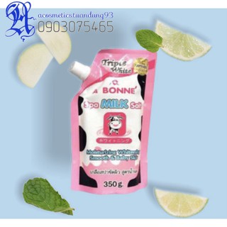 [𝐜𝐡𝐢́𝐧𝐡 𝐡𝐚̃𝐧𝐠 𝟏𝟎𝟎%] Muối Tắm Sữa Bò Tẩy Tế Bào Chết A Bonne Spa Milk Salt Thái Lan 350gr