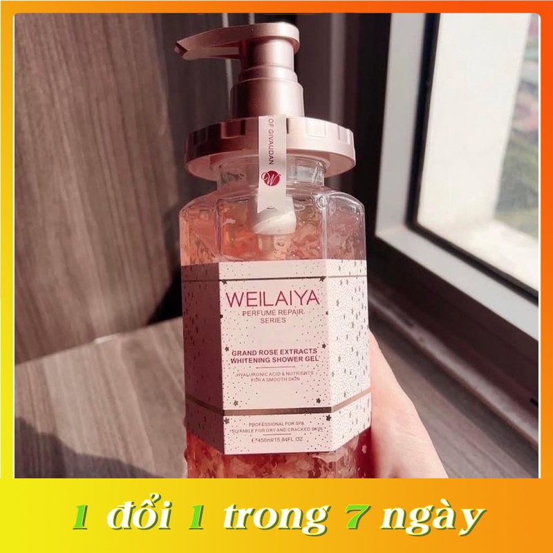 [ CHÍNH HÃNG ] Sữa Tắm Trắng Da Cánh Hoa Hồng Tươi WEILAIYA Grand Rose Extracts Whitening Shower Gel 450ml | BigBuy360 - bigbuy360.vn