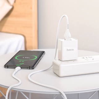 Bộ sạc nhanh Hoco C89 2 cổng usb + cáp sạc X37 cổng IP-USB/ Micro USB/ Type-C USB