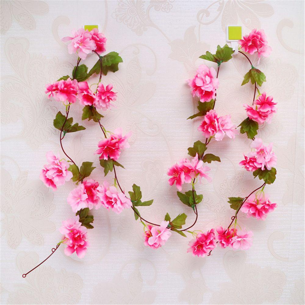 Dây Hoa Anh Đào Giả Bằng Lụa 2.2m 7.2ft Trang Trí Nhà Cửa