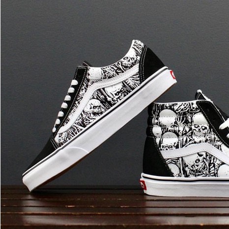 Giày VANS Old Skool skulls đầu lâu , Giày thể thao Vans bản đẹp nam nữ mới 2022 full box bill