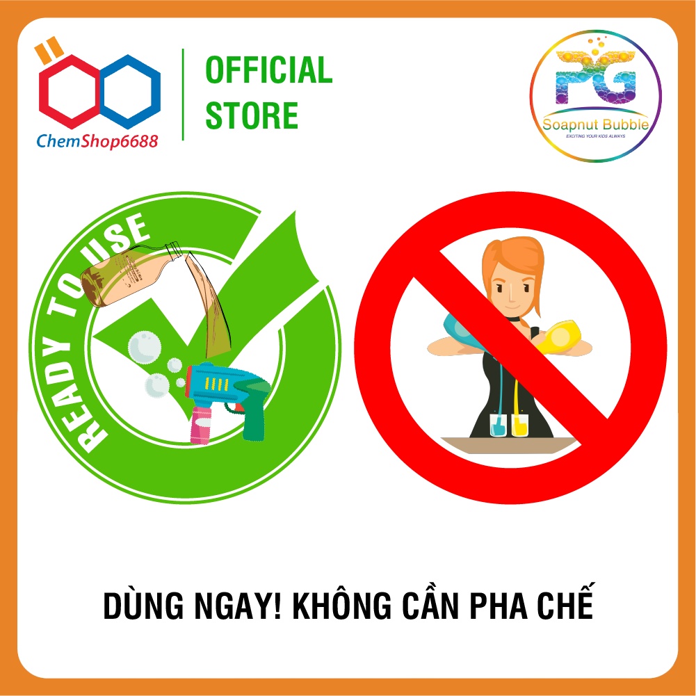 02 Chai 120ml dung dịch thổi bong bóng xà phòng MADE IN VN
