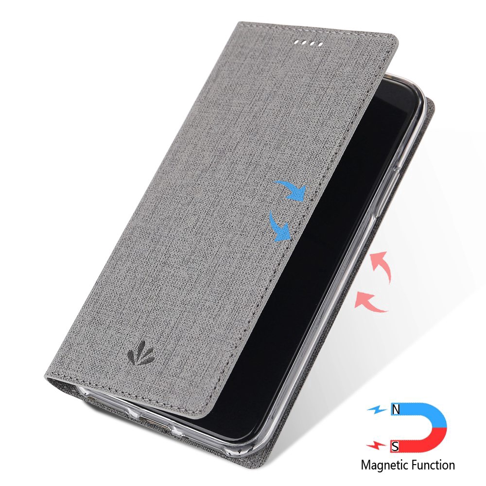 Vili Luxury PU Leather Casing Xiaomi Poco M2 Pro Magnetic Flip Cover Fashion Simple Case Card Holder