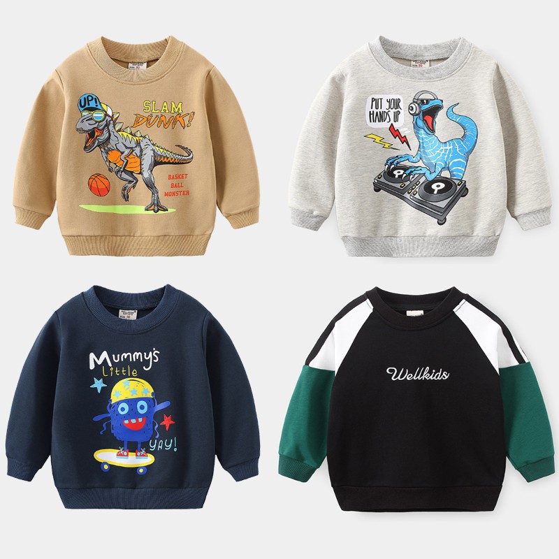 Áo nỉ in hình cho bé trai bé gái (11-25kg) VEMZKIDS