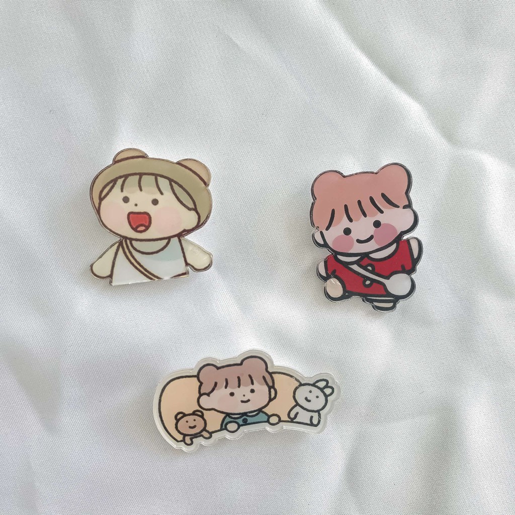 STicker huy hiệu cute, dễ thương cài áo, ba lô, túi.... loại đẹp ( Ảnh Thật 100% )