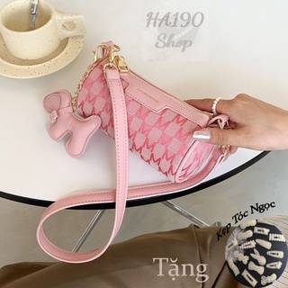 Túi Xách Nữ Đeo Chéo Họa Tiết Kiểu Dáng Nhỏ Gọn Chất Da Mềm Đẹp Size 18