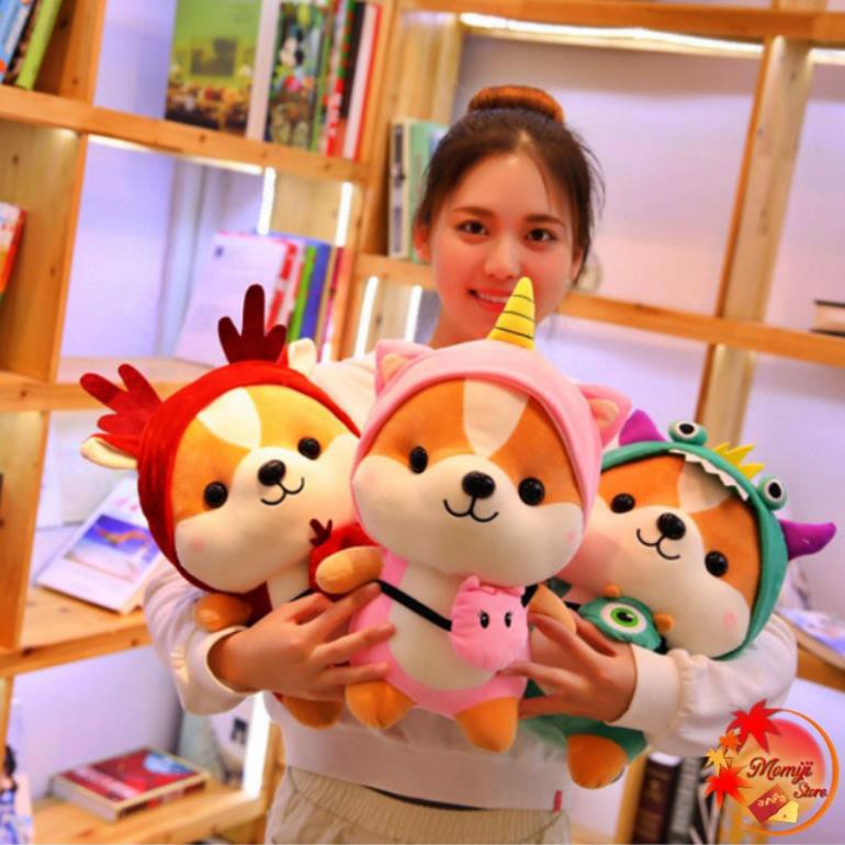 Gấu Bông Chó Shiba Cosplay Cute mềm mịn Size 25 cm | BigBuy360 - bigbuy360.vn