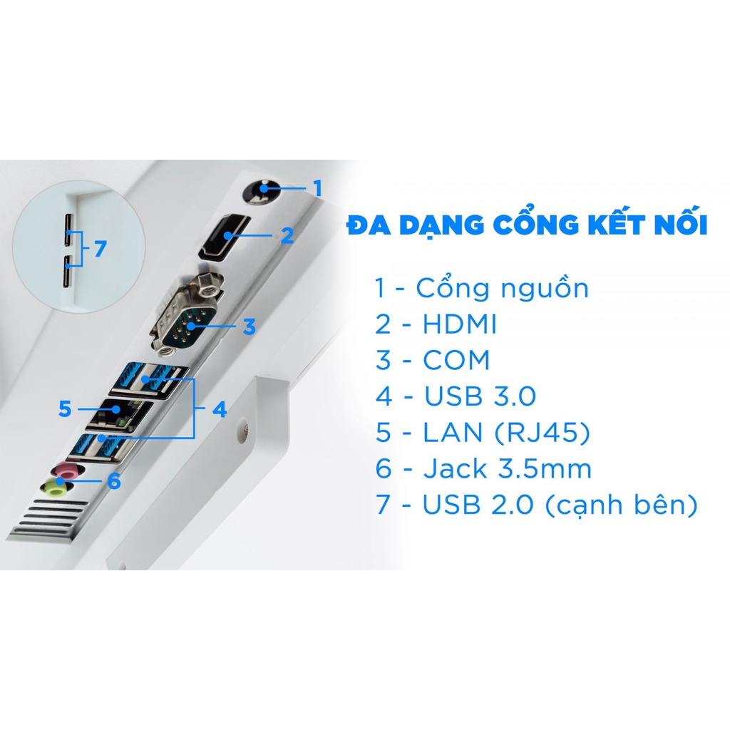 Bộ máy tính PC All in one, AIO Kiwi i3 3220, ram 8G, màn hình 24 inch