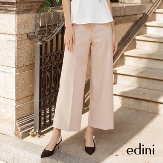 EDINI Quần Ống Rộng Màu Nude - Q147