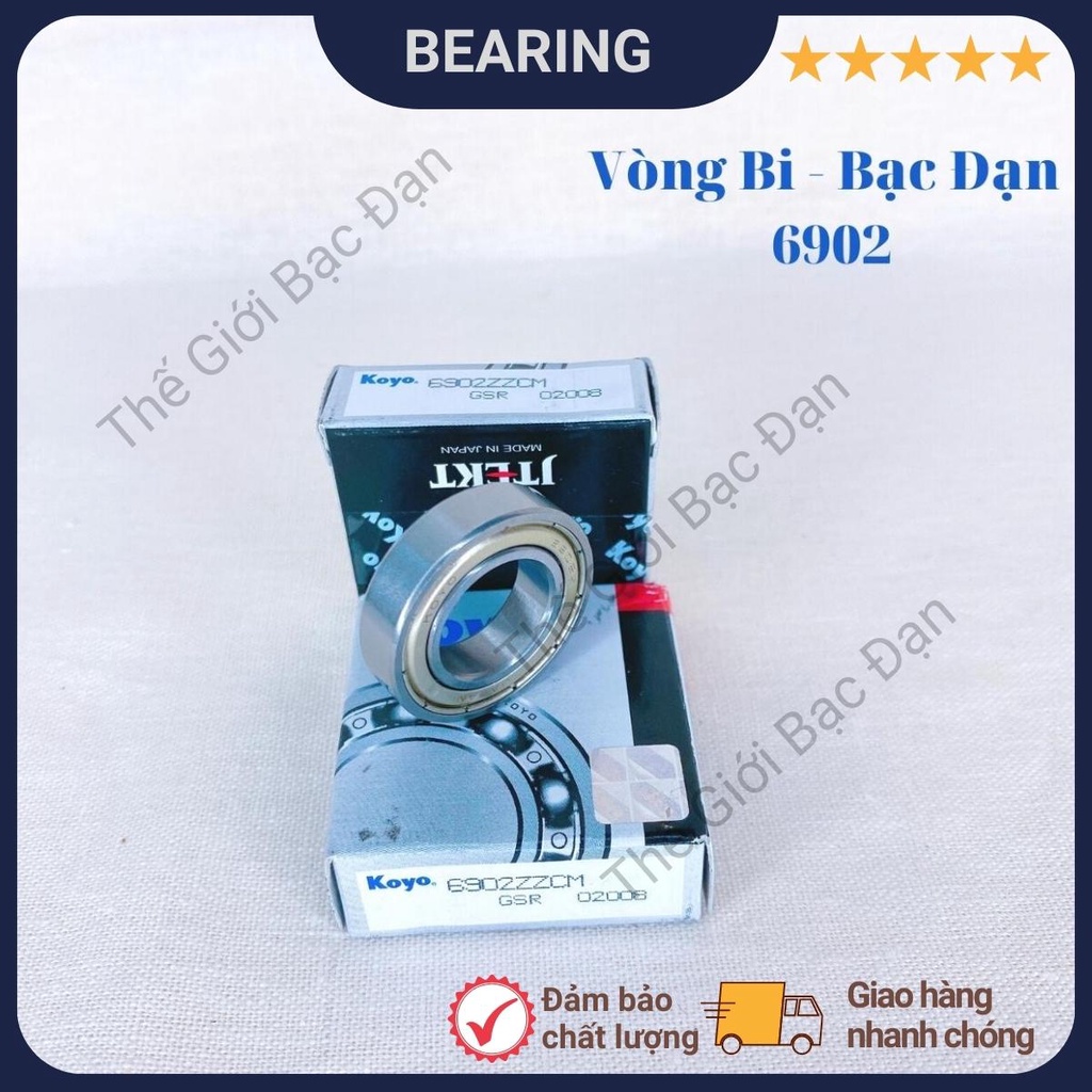 Vòng bi bạc đạn 6900, 6901, 6902, 6903, 6904, 6905, 6906 ZZCM KOYO - chất lượng cao-Thế Giới Bạc Đạn
