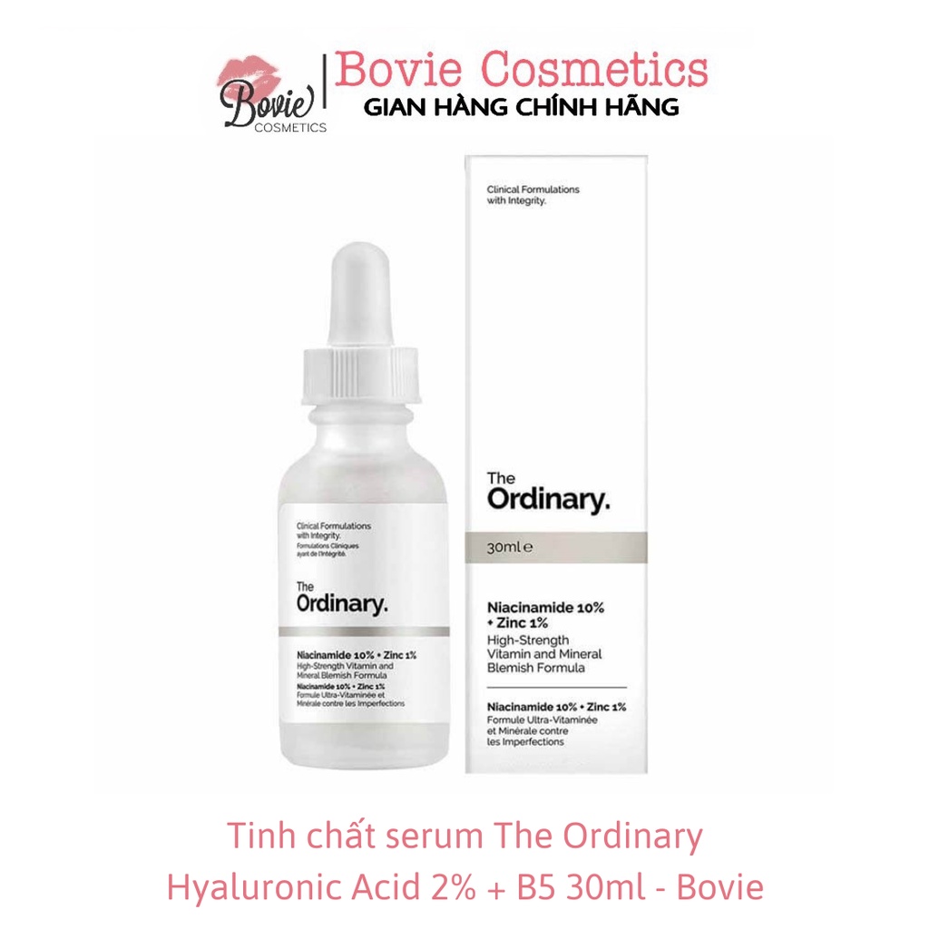 Tinh chất serum The Ordinary Niacinamide 10% + Zinc 1% 30ml 60ml - Bovie