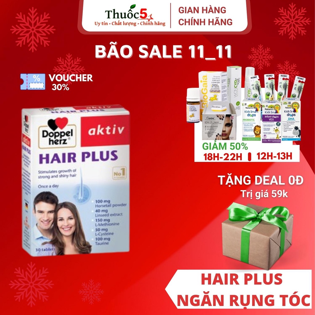 [GIÁ GỐC] Hair Plus Ngăn ngừa và giảm thiểu tình trạng rụng tóc