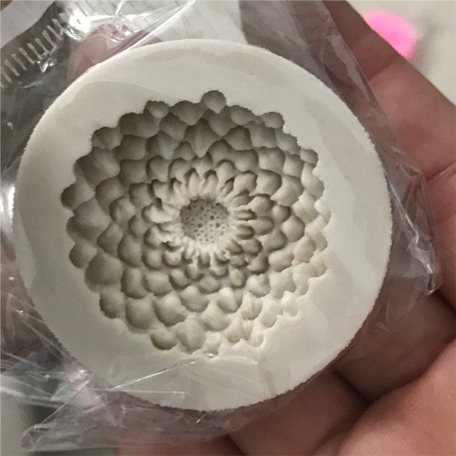 Khuôn silicon hoa cúc nhí nhiều cánh (silicon cao cấp kèm ảnh thật)
