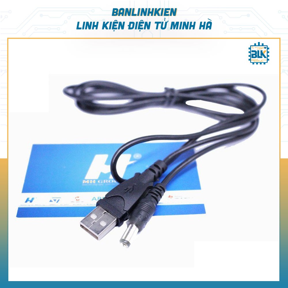 Dây USB A-DC5.5x2.1MM Dài 0.5M