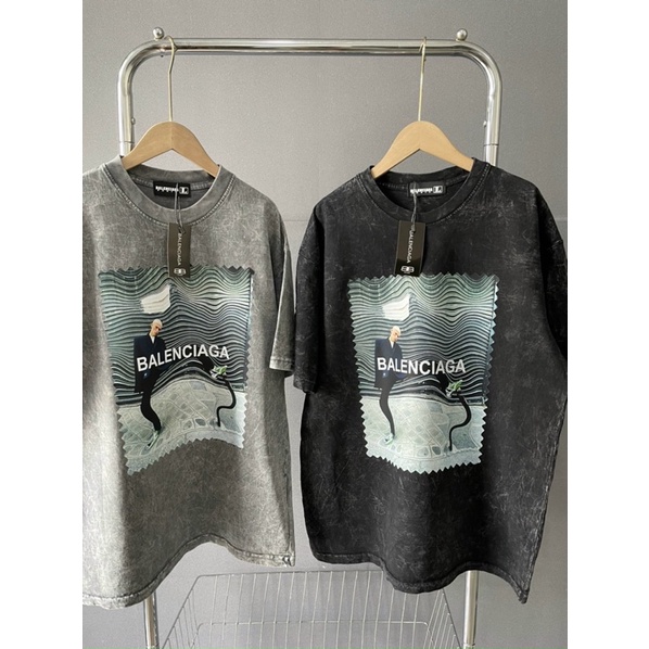 Áo thun Wash cao cấp, áo thun unisex chất liệu cotton Blan