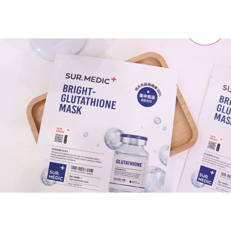 Mặt Nạ SURMEDIC Trắng Da Căng Mịn Bright Glutathione Mask 30g