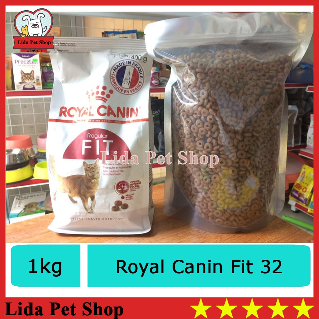 hức ăn cho mèo trưởng thành trên 1 tuổi Royal Canin Fit 32 1kg  - Lida Pet Shop