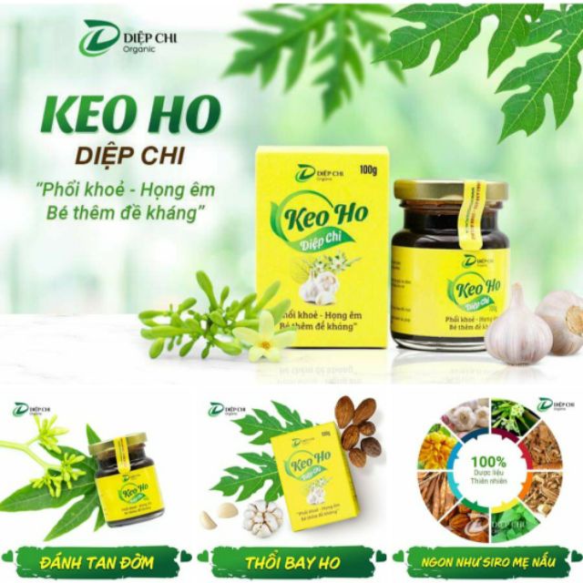 ❤️[ CHÍNH HÃNG ] ❤️ Keo Ho Diệp Chi Lọ 100mg