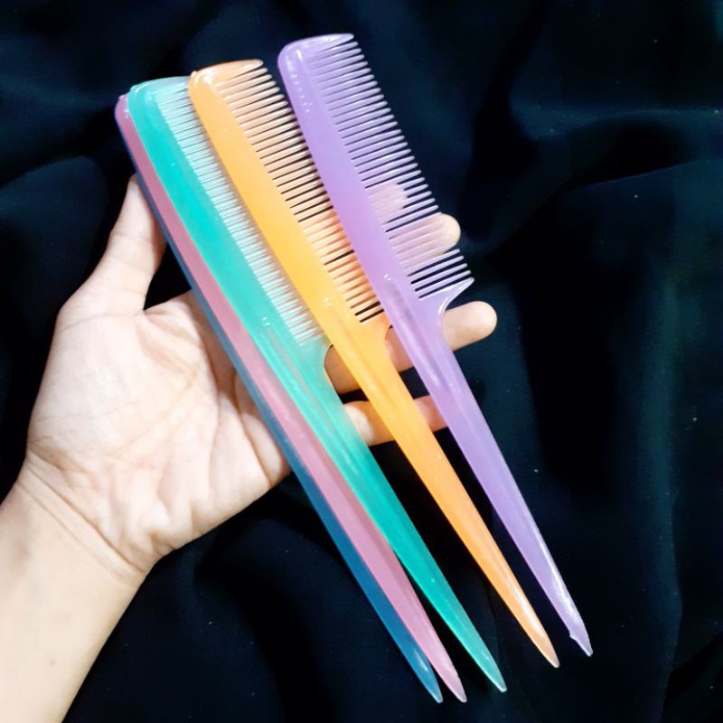 Bộ 2 Lược rẻ ngôi màu trong