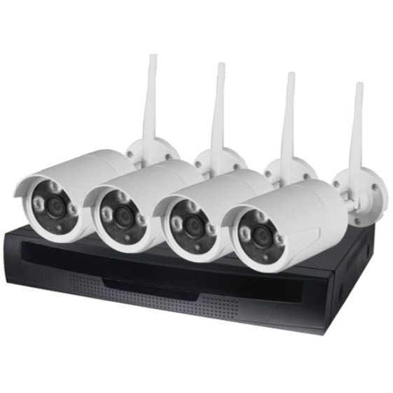Bộ Camera NetCAM Wireless CTV KIT-W4X1 (1.0MP)