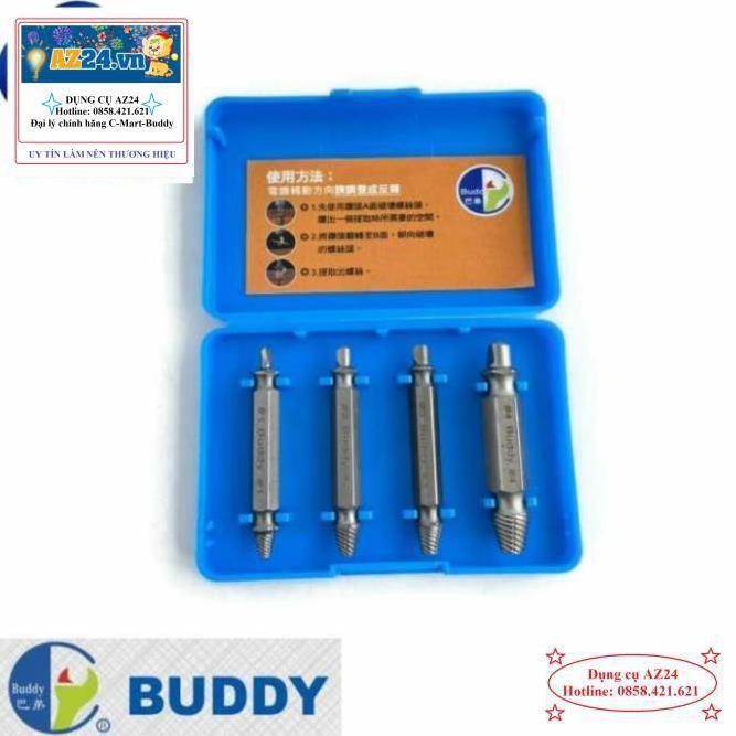 Bộ tháo mũi vít hư Buddy BA0011 4 cây (dungcu) RẺ NHẤT THỊ TRƯỜNG