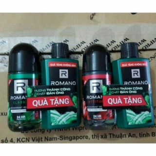 Lăn khử mùi nam romano 50ml tặng kèm km