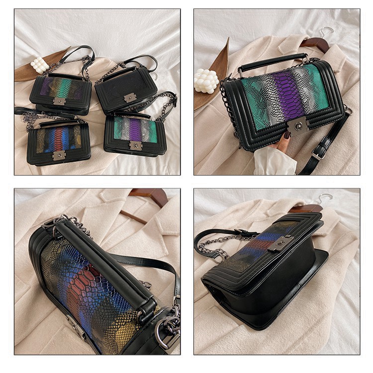 Túi xách nữ đeo chéo vân da trăn cực tinh xảo quý phái TX09 túi xách đeo vai - Chip Xinh