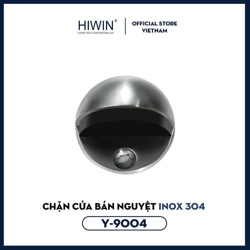 Chặn cửa bán nguyệt inox 304 mặt mờ Hiwin Y-9004