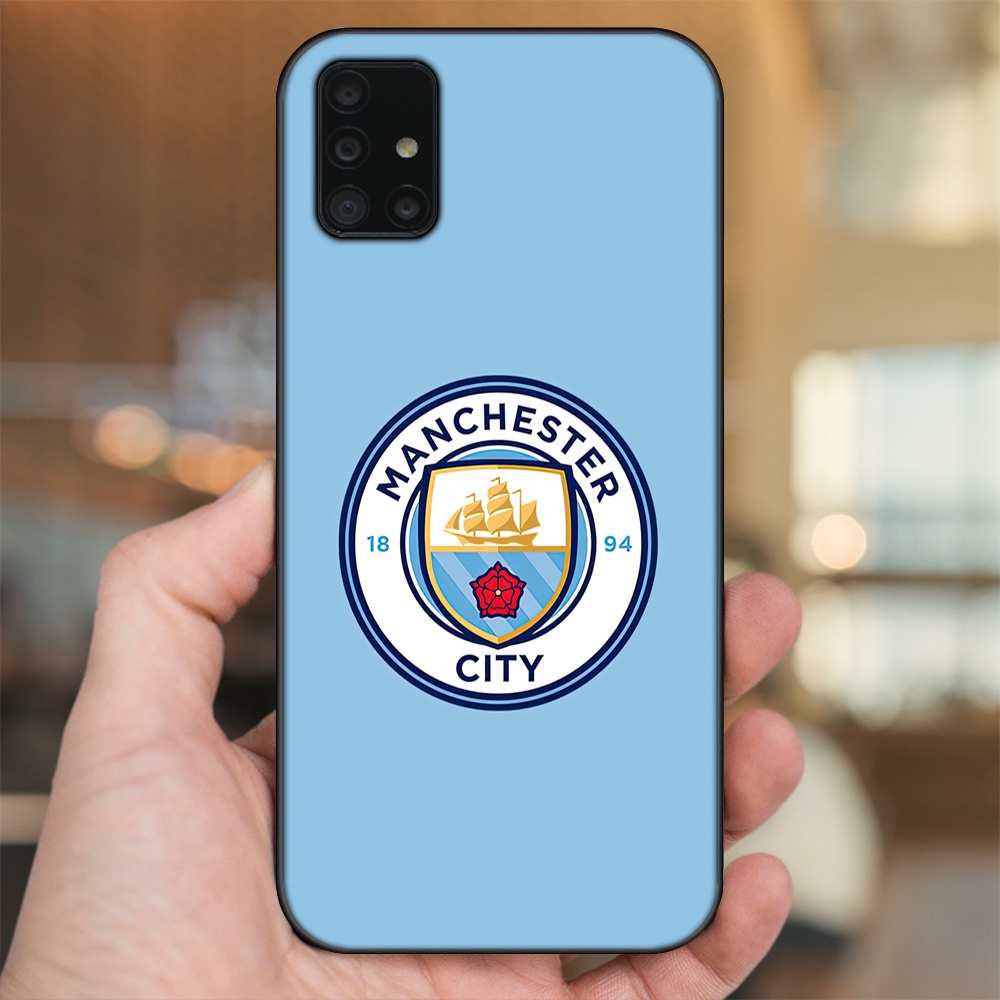 Ốp lưng Samsung A51, A71 viền đen in hình Manchester City MC