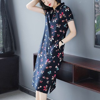 Đầm Thun Polo Ngắn Tay Với Thiết Kế Dáng Rộng Xinh Xắn Dành Cho Nữ 2020