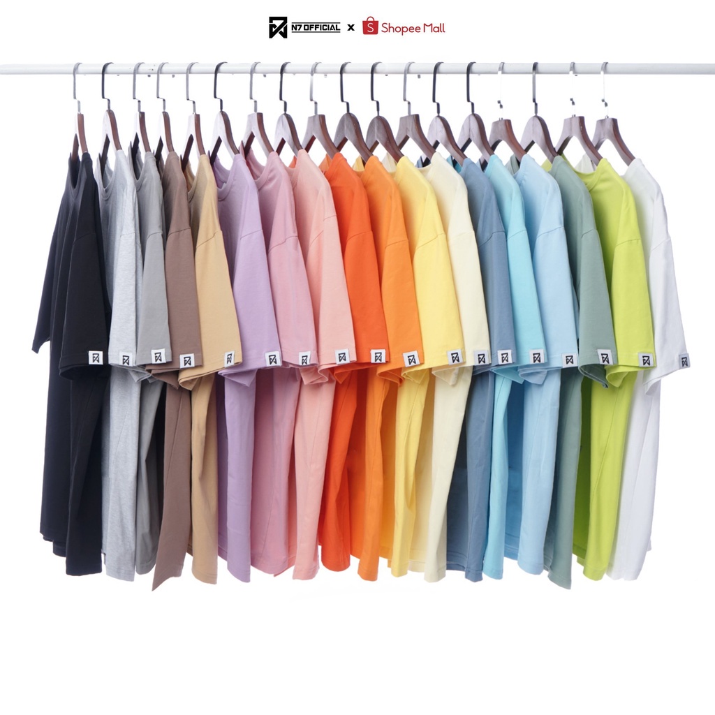 Áo thun Unisex N7 nam nữ cổ tròn tay lỡ oversize form rộng AT01 - SIÊU HOT