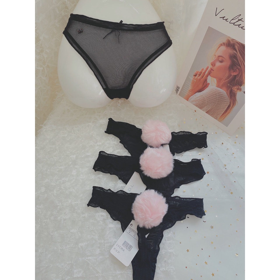 CK060 -Quần lót đuôi thỏ siêu sexy - QUẦN CHÍP XUYÊN THẤU - KELLYWANG