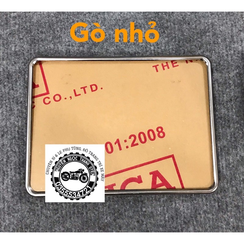 KHUNG BẢN SỐ XE MÁY INOX