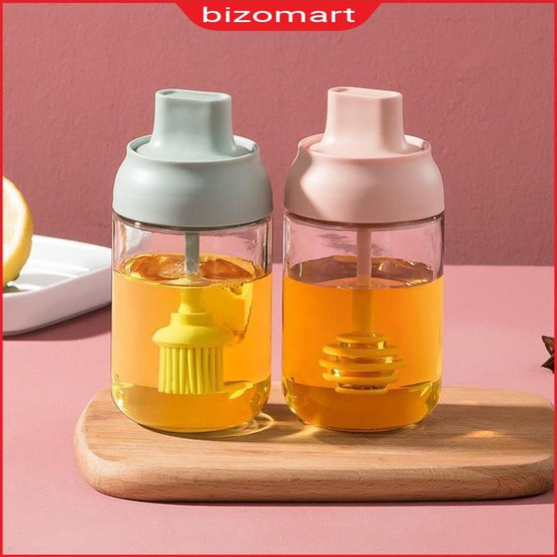 Hũ gia vị 250ml chống nước chống ẩm, Hũ đựng gia vị thủy tinh kèm muỗm | BigBuy360 - bigbuy360.vn