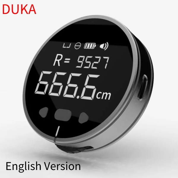 Phiên Bản Toàn Cầu DUKA Little Q Thước Điện Tử Atuman Băng HD Màn Hình LCD Chờ Dài Thước Sạc