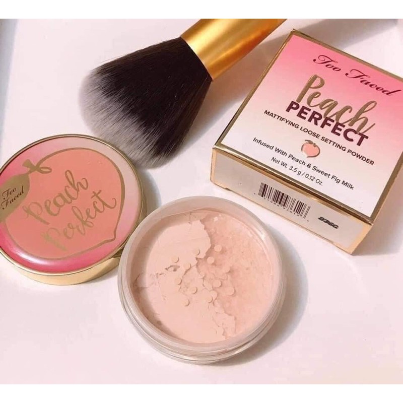 Phấn phủ đào Too Faced Peach Perfect Mattifying Powder full size 35gr màu translucent