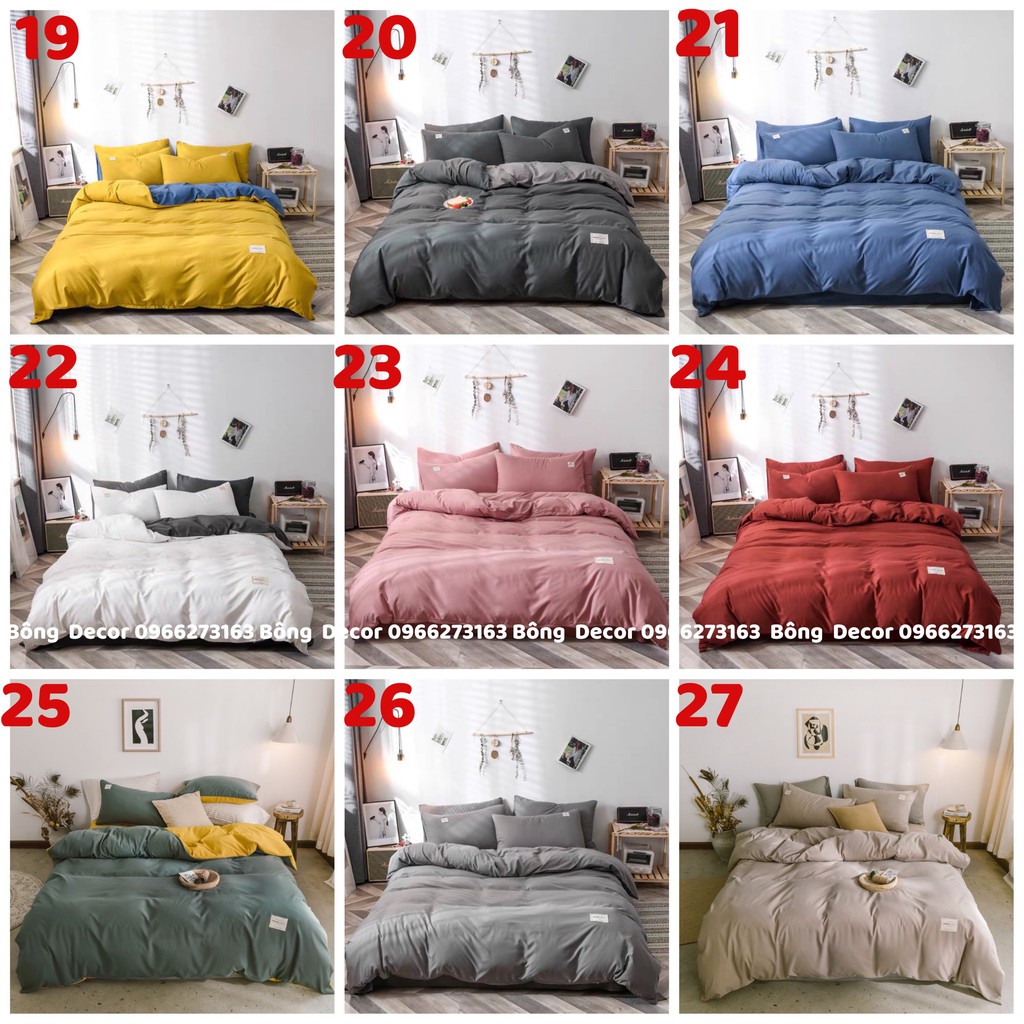 Bộ Chăn Ga Gối Cotton Tici Hàn Quốc Mẫu Mới Hàng Có Sẵn Bo Chun Mọi Kích Thước