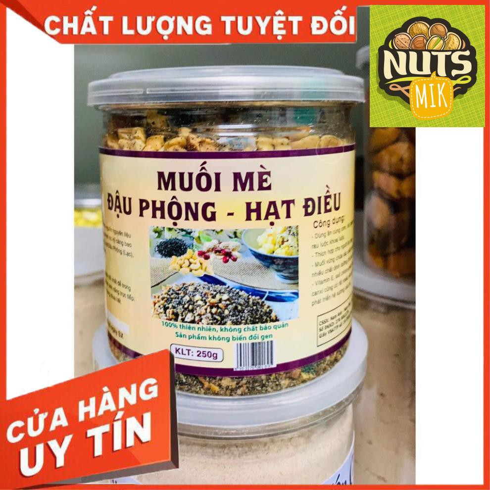 [GIÁ XƯỞNG] MUỐI MÈ ĐẬU PHỘNG HẠT ĐIỀU Ăn Chay Ăn Kiêng 500g