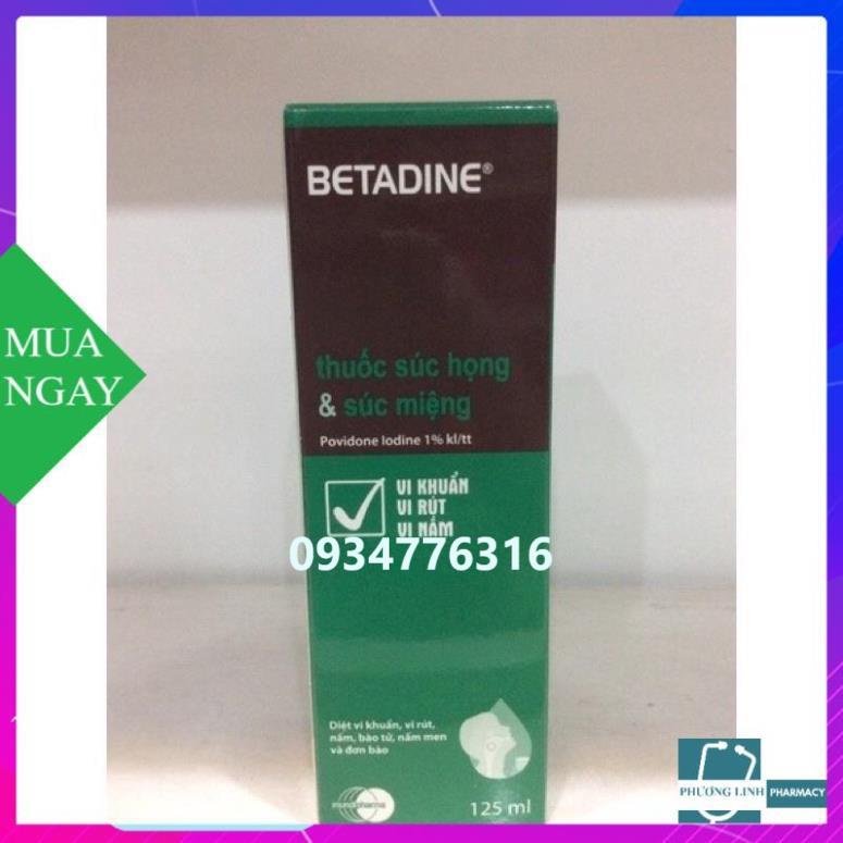 Nước xúc họng BETADINE 125ml
