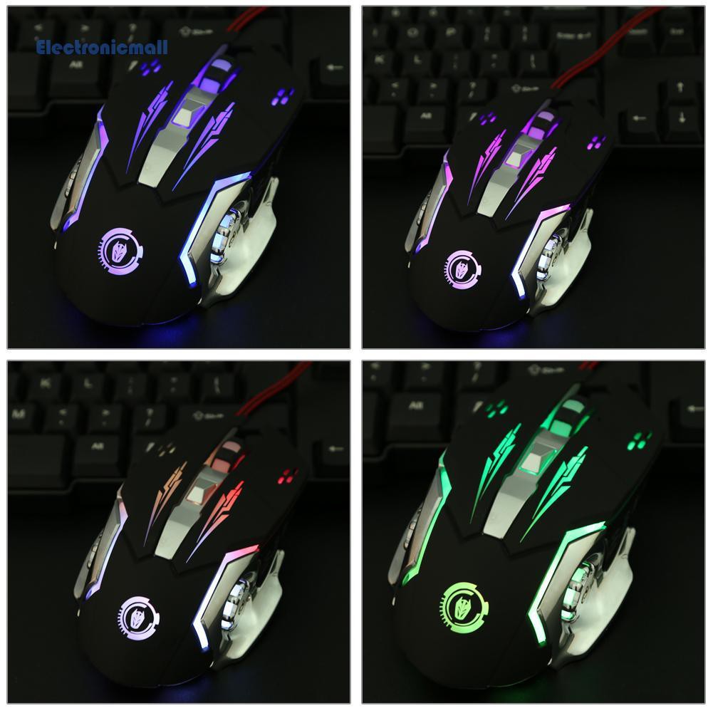Chuột Quang Chơi Game Có Dây 6 Nút 2500dpi Kích Thước Nhỏ Gọn