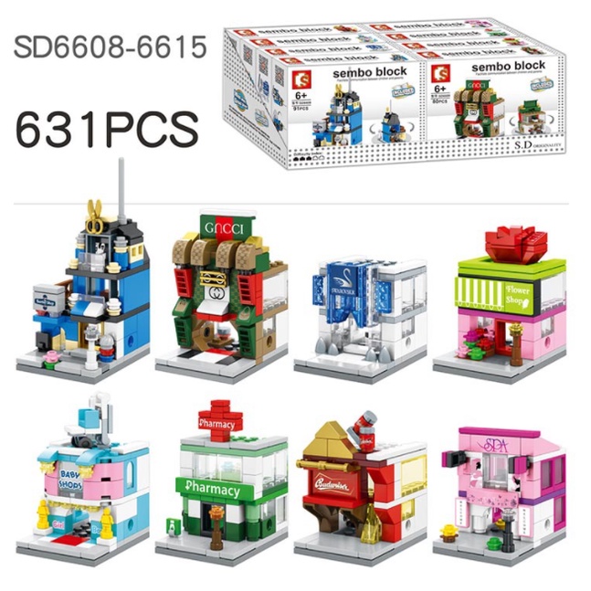 Bộ xếp hình lego cửa hàng đặc biệt. Dành cho trẻ trên 6 tuổi