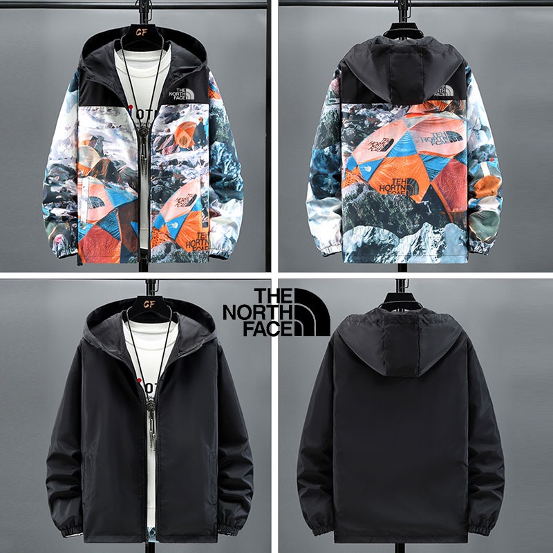 Áo khoác bomber The North Face có mũ trùm đầu chống thấm nước dành cho nam và nữ